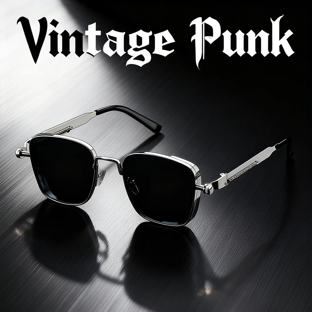 Lunettes Vintage Carrées Unisexe – Mode & Carnaval