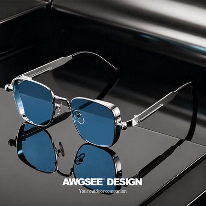 Lunettes Vintage Carrées Unisexe – Mode & Carnaval