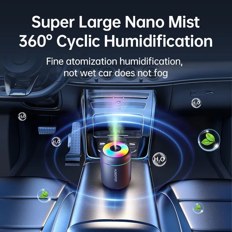 Mini Humidificateur USB Aromathérapie 180ml – Voiture & Maison