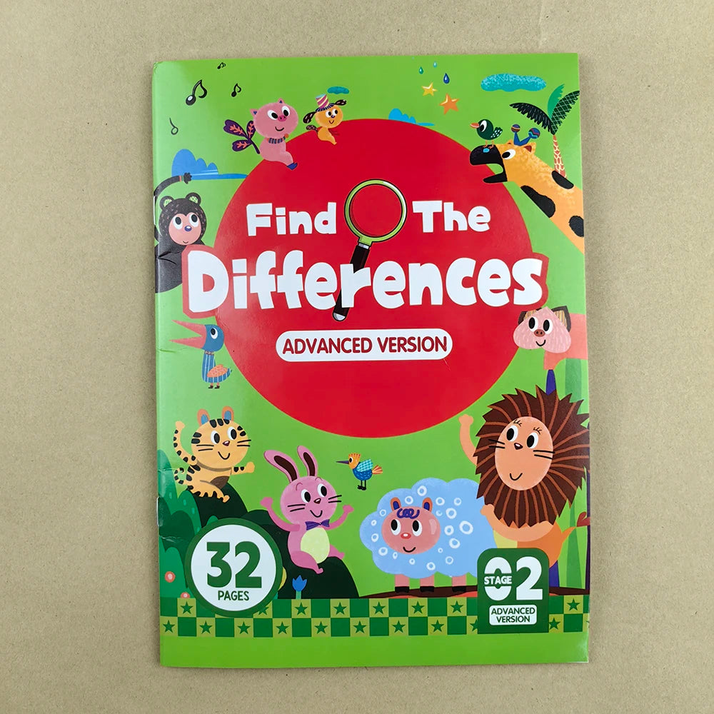 Hidden Differences Activity Book, | Attention and Concentration Training | Visual Perception Skills, Find the Differences Game |