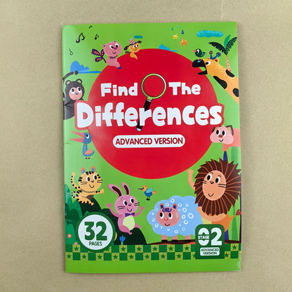 Hidden Differences Activity Book, | Attention and Concentration Training | Visual Perception Skills, Find the Differences Game |