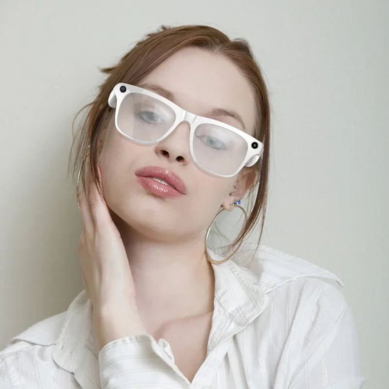 Lunettes Connectées IA 4K Ultra – Caméra, Traduction & Appels