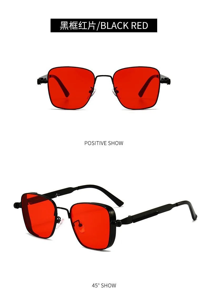 Lunettes de Soleil Rétro Rectangulaires – Sport & Conduite