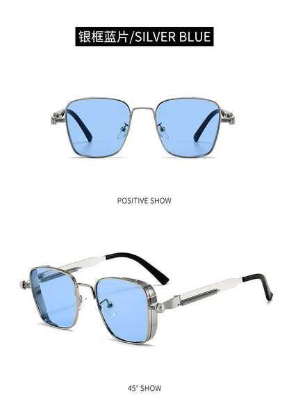 Lunettes Steampunk Vintage Carrées – Homme & Femme