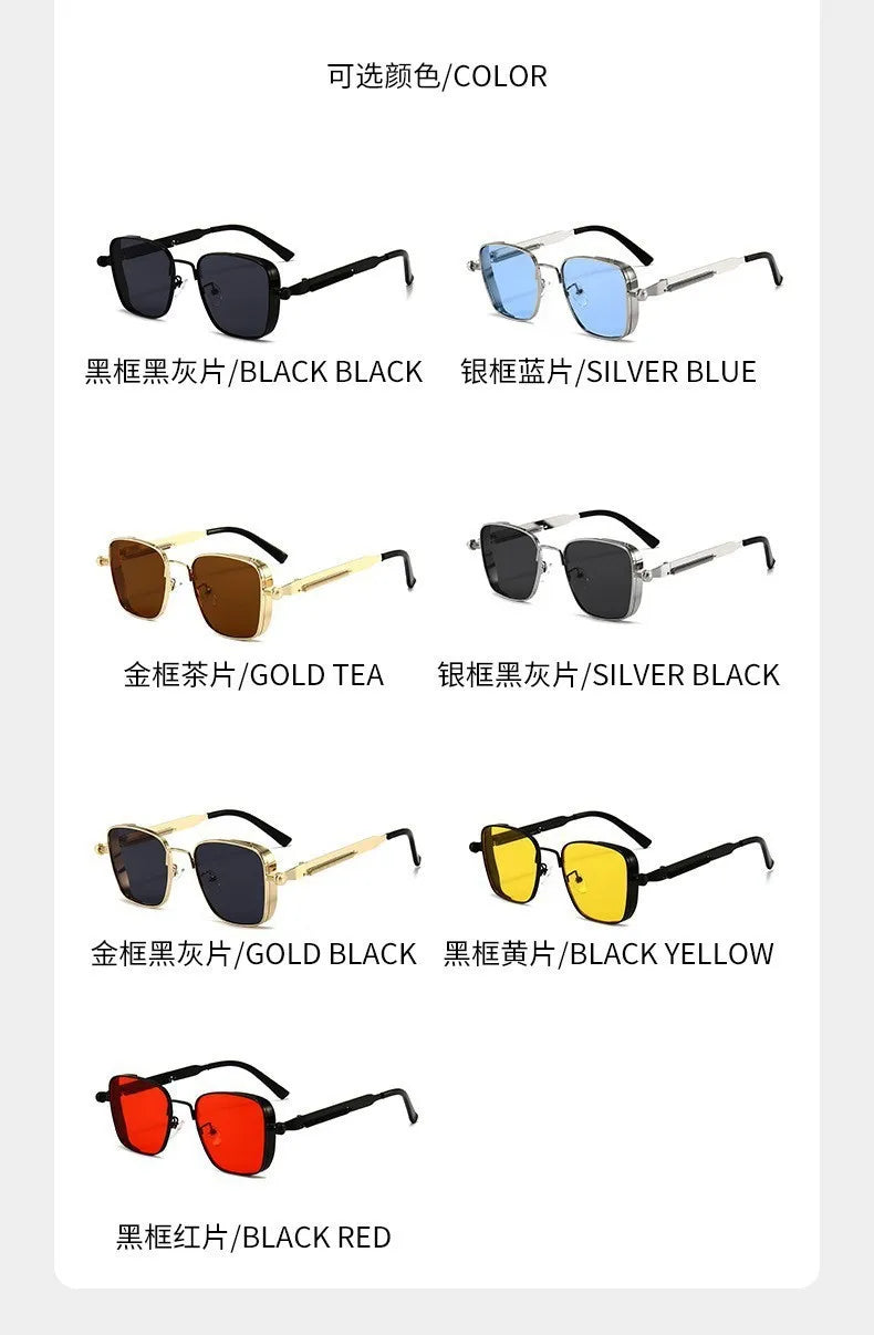 Lunettes de Soleil Rétro Rectangulaires – Sport & Conduite