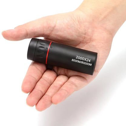 Monocular Telescope Upgrade 2000X24 HD Monoculars for Adults With Phone Adapter Pocket Monoscope Binoculars for Stargazing Gifts