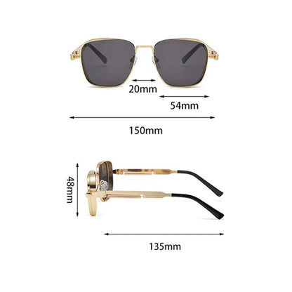 Lunettes de Soleil Polarisées Style Punk – Homme & Femme