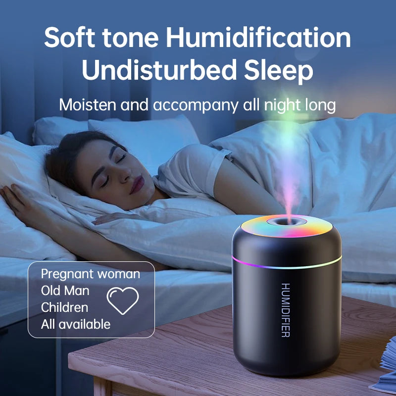 Mini Humidificateur USB Aromathérapie 180ml – Voiture & Maison