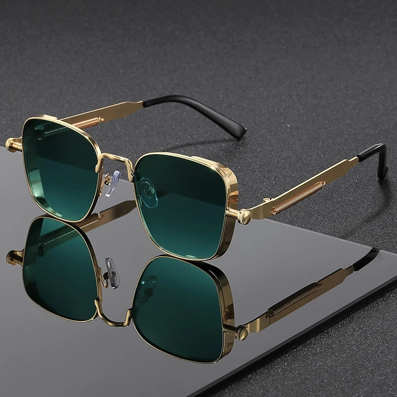 Lunettes de Soleil Rétro Rectangulaires – Sport & Conduite