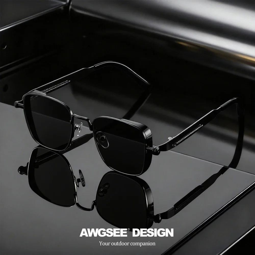 Lunettes Vintage Carrées Unisexe – Mode & Carnaval