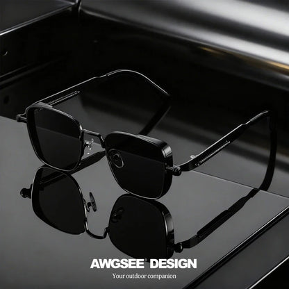Lunettes Vintage Carrées Unisexe – Mode & Carnaval