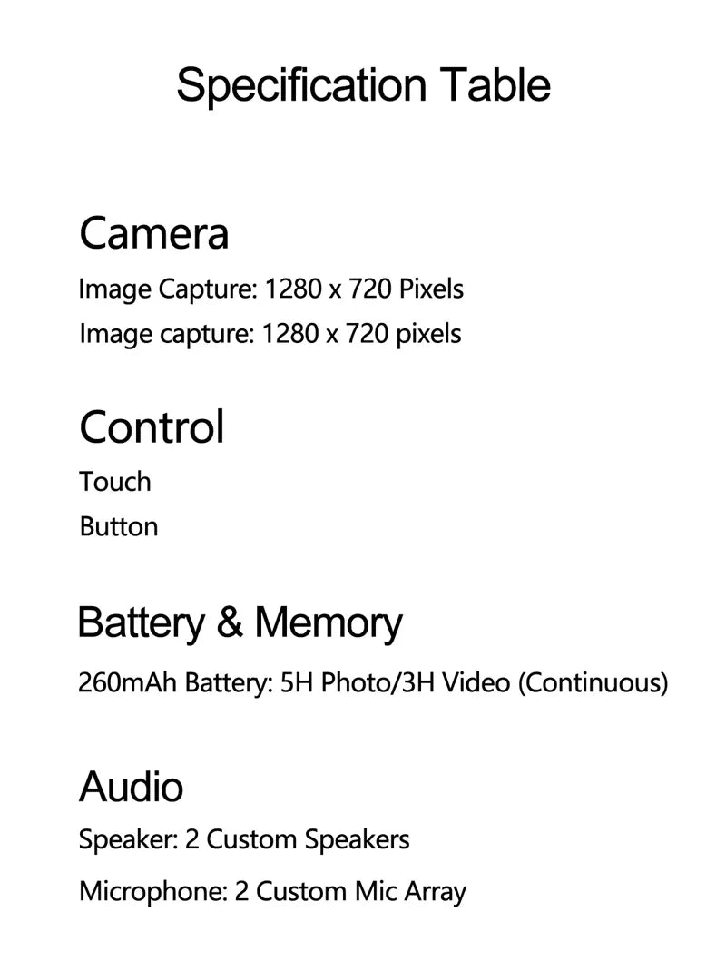 Lunettes Connectées IA 4K Ultra – Caméra, Traduction & Appels