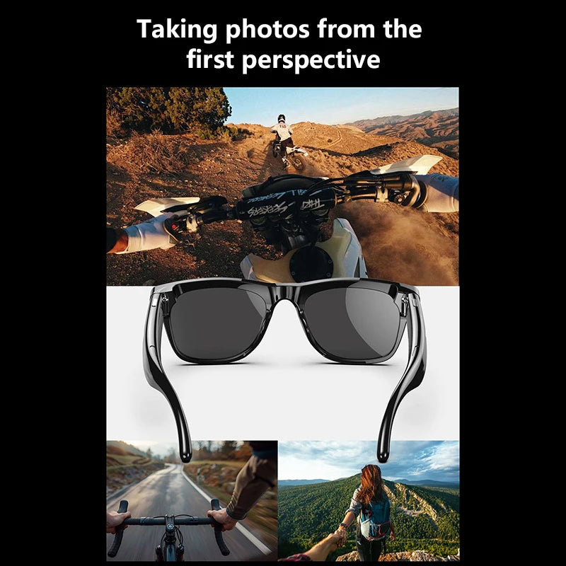 Lunettes Connectées IA 4K Ultra – Caméra, Traduction & Appels