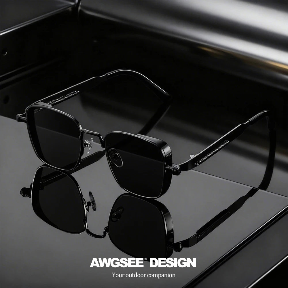 Lunettes Vintage Carrées Unisexe – Mode & Carnaval