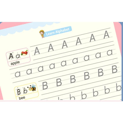 Sank Magic Practice Copybook Pen Preschools Kids Calligraphy English Verison Free Wiping Children Reusable Writing Book
