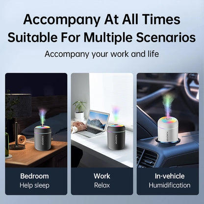 Mini Humidificateur USB Aromathérapie 180ml – Voiture & Maison