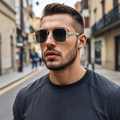 Lunettes Vintage Carrées Unisexe – Mode & Carnaval