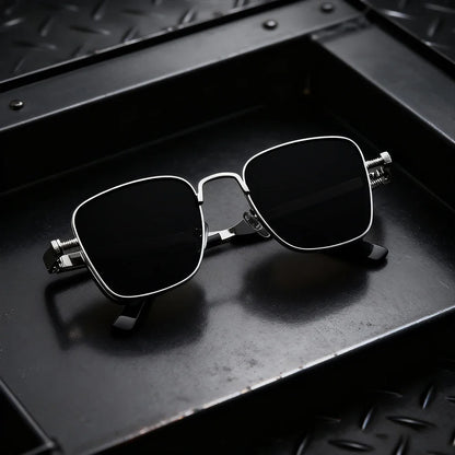 Lunettes Vintage Carrées Unisexe – Mode & Carnaval