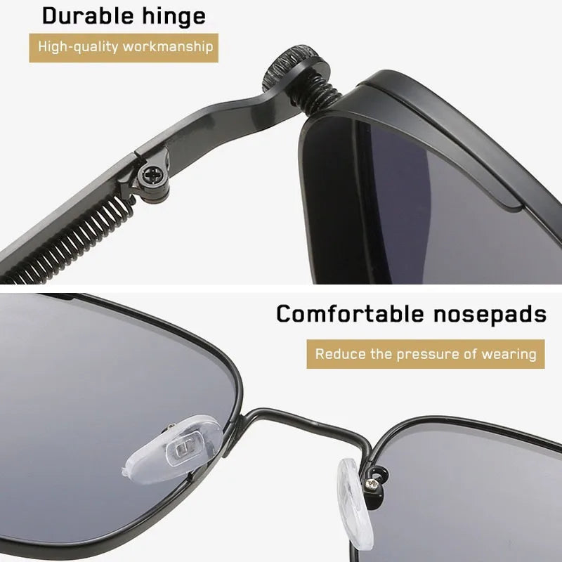 Lunettes de Soleil Polarisées Style Punk – Homme & Femme