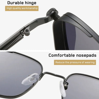 Lunettes de Soleil Polarisées Style Punk – Homme & Femme