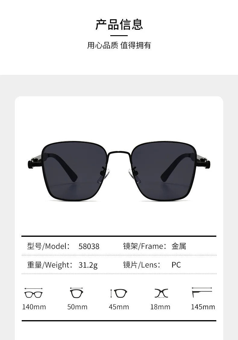 Lunettes de Soleil Polarisées Style Punk – Homme & Femme