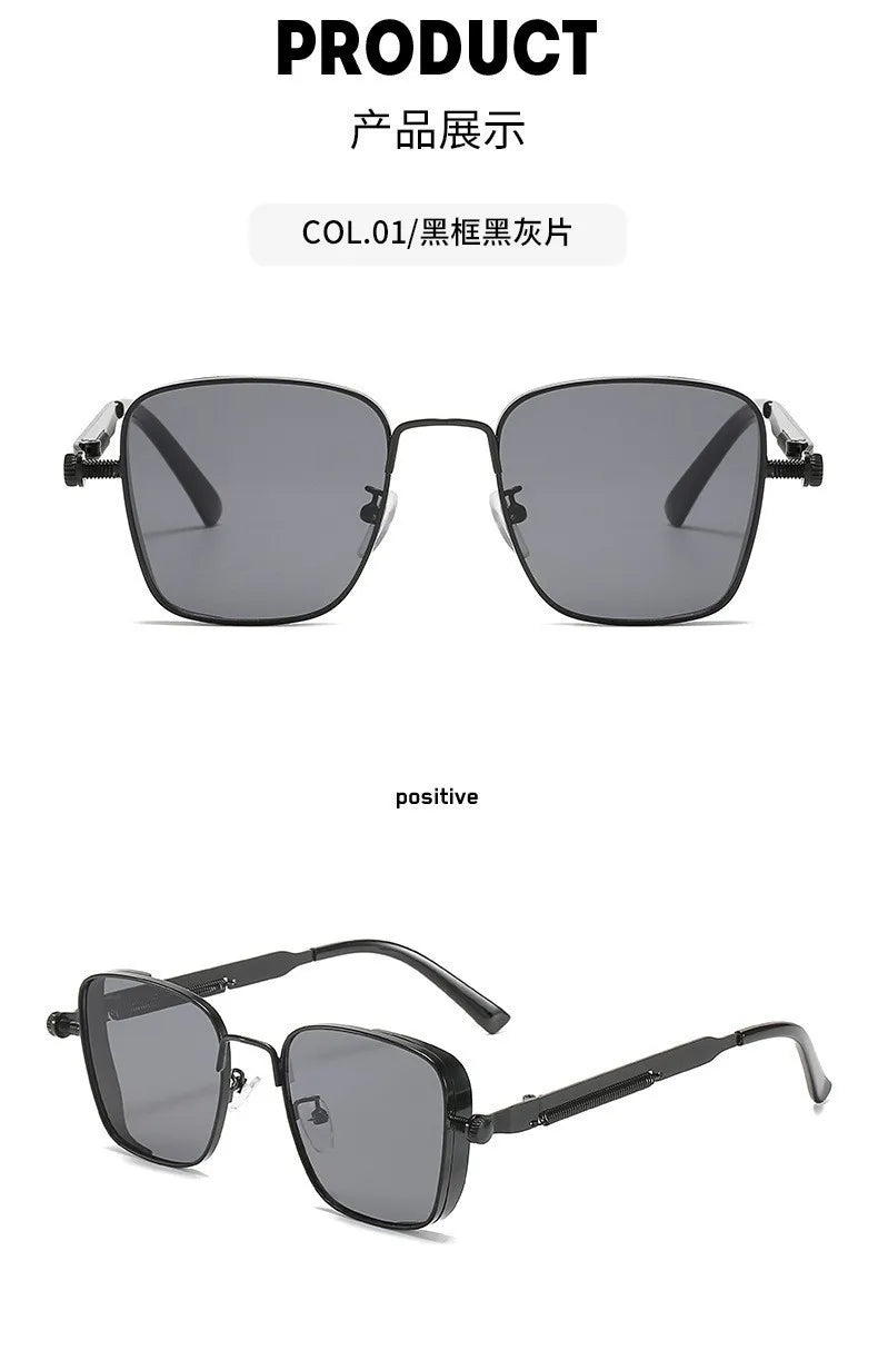 Lunettes de Soleil Polarisées Style Punk – Homme & Femme