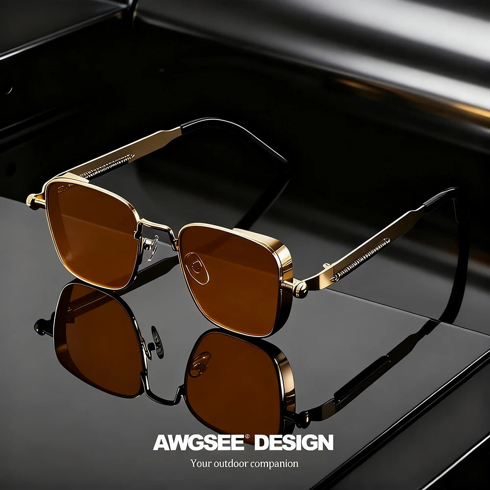 Lunettes Vintage Carrées Unisexe – Mode & Carnaval