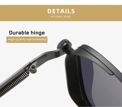 Lunettes de Soleil Rétro Rectangulaires – Sport & Conduite