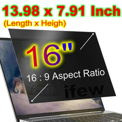 Filtre Écran Confidentialité Laptop – Anti-Espion 12.5" à 17.3"