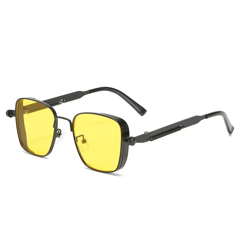 Lunettes Steampunk Vintage Carrées – Homme & Femme