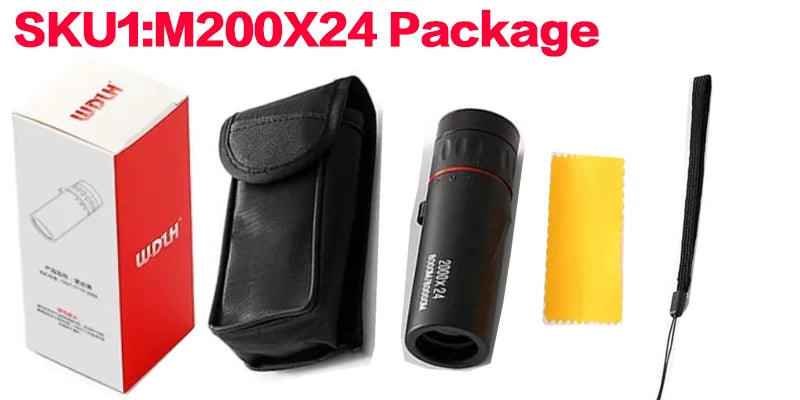 Monocular Telescope Upgrade 2000X24 HD Monoculars for Adults With Phone Adapter Pocket Monoscope Binoculars for Stargazing Gifts