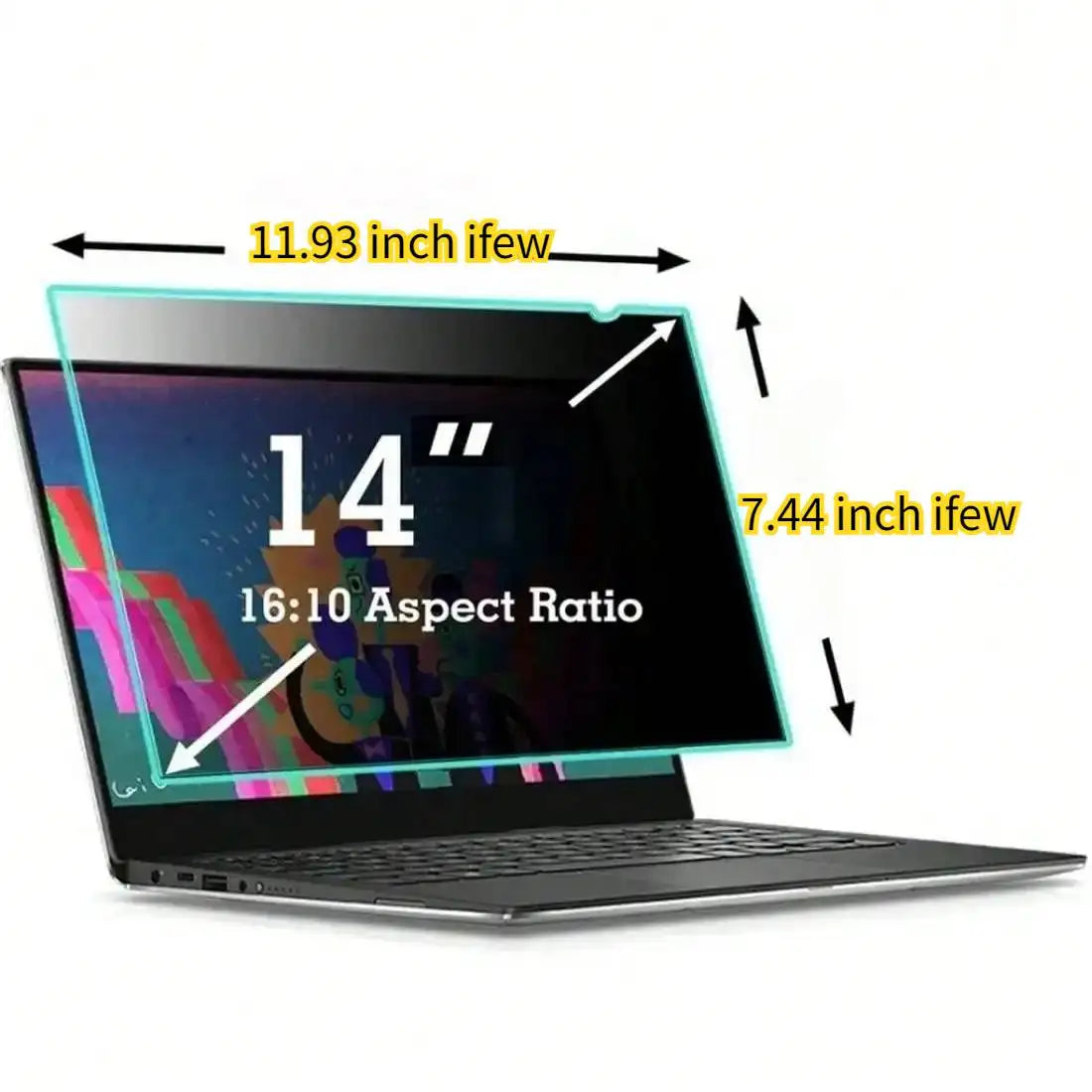 Filtre Écran Confidentialité Laptop – Anti-Espion 12.5" à 17.3"
