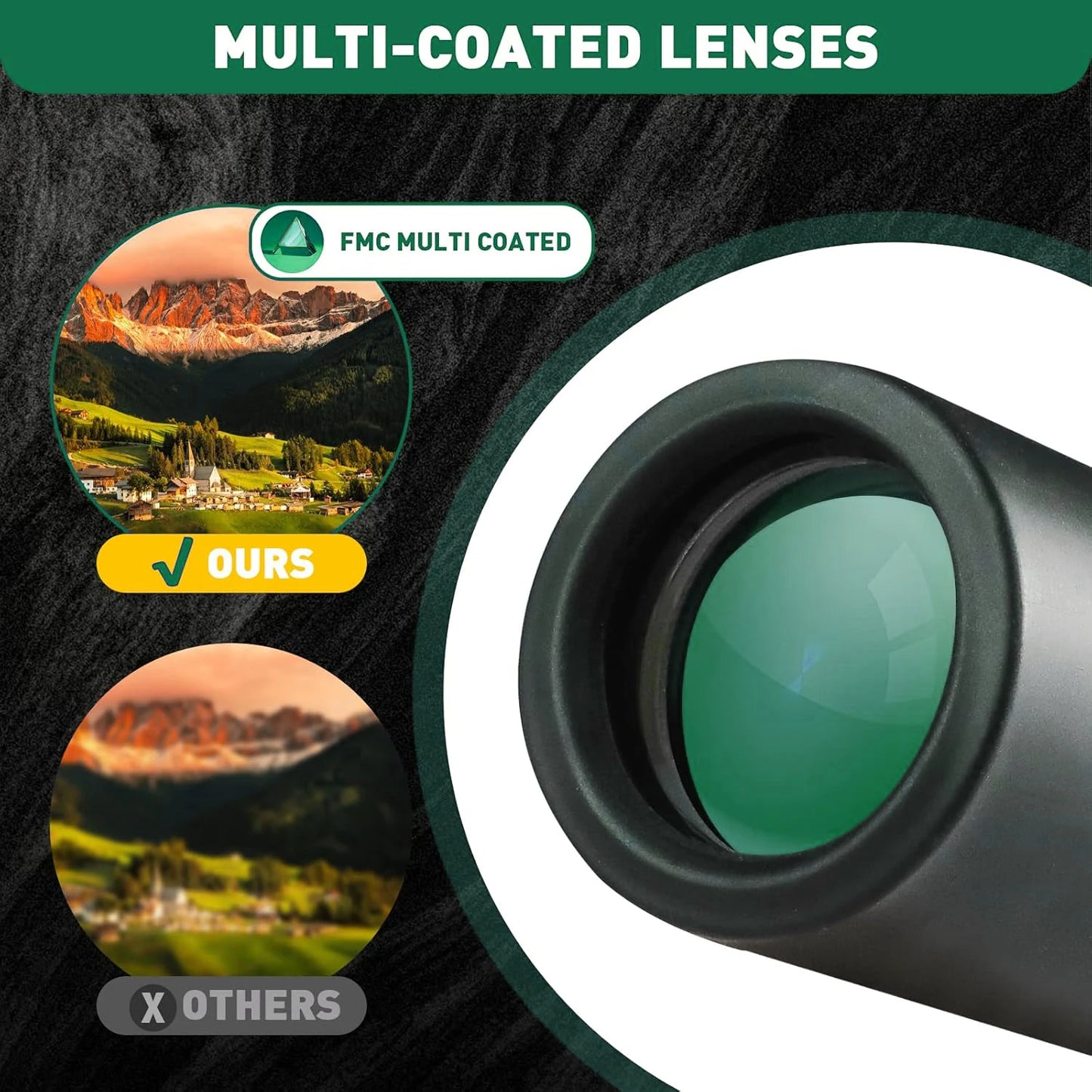 Monocular Telescope Upgrade 2000X24 HD Monoculars for Adults With Phone Adapter Pocket Monoscope Binoculars for Stargazing Gifts