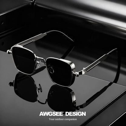 Lunettes Vintage Carrées Unisexe – Mode & Carnaval