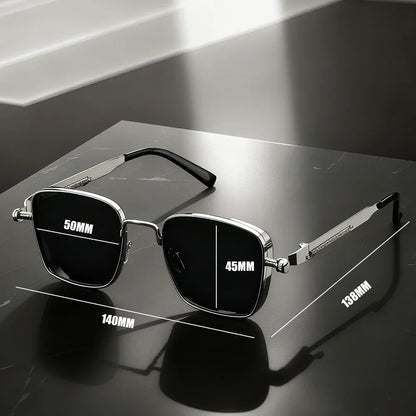 Lunettes Vintage Carrées Unisexe – Mode & Carnaval