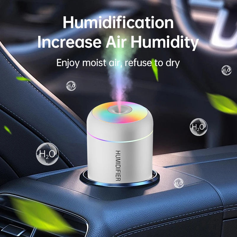 Mini Humidificateur USB Aromathérapie 180ml – Voiture & Maison