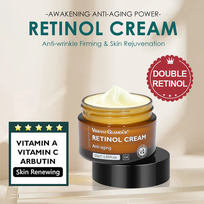 Crème Visage au Rétinol Anti-Âge – Hydratante & Raffermissante
