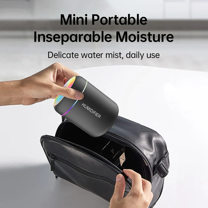 Mini Humidificateur USB Aromathérapie 180ml – Voiture & Maison