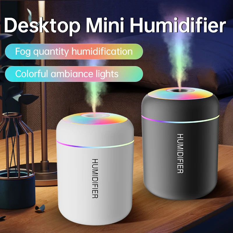 Mini Humidificateur USB Aromathérapie 180ml – Voiture & Maison