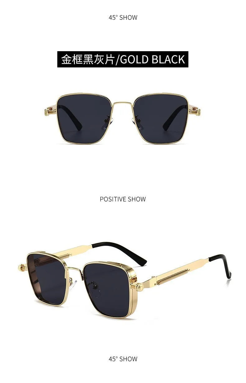 Lunettes de Soleil Rétro Rectangulaires – Sport & Conduite
