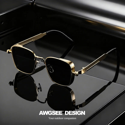 Lunettes Vintage Carrées Unisexe – Mode & Carnaval
