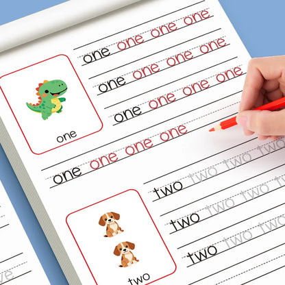 32-Page Children's Handwriting Practice Book, English Alphabet Letters, Tracing and Writing Pen Control Training Book, Children's Early Education Workbook, Learning to Write, Suitable for Home and School Writing Aids