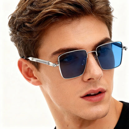 Lunettes Steampunk Vintage Carrées – Homme & Femme