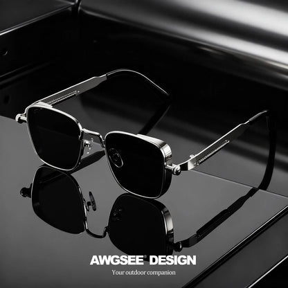 Lunettes Vintage Carrées Unisexe – Mode & Carnaval